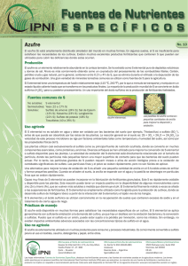 Azufre - International Plant Nutrition Institute
