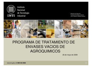 programa de tratamiento de envases vacios de agroquimicos