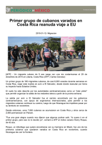 Primer grupo de cubanos varados en Costa Rica reanuda viaje a EU