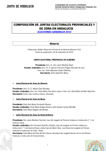 Constitución de las Juntas Electorales Provinciales y de Zona