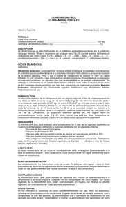 Prospecto Clindamicina - Instituto Biológico Argentino SAIC