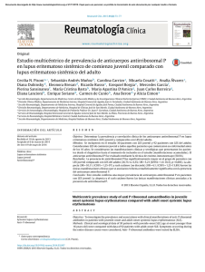 Estudio multicéntrico de prevalencia de anticuerpos antirribosomal