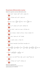 Ecuaciones diferenciales exactas - Canek