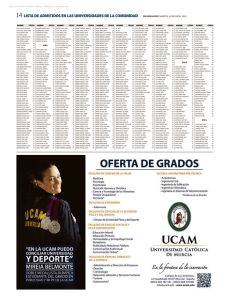 Anuncio UCAM grados Diario Información Alicante, martes 23 de