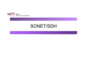 sonet/sdh - Área de Ingeniería Telemática
