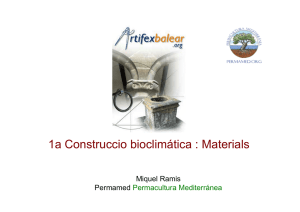 1a Construccio bioclimática : Materials