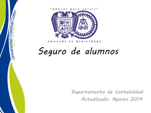 Seguro de alumnos - Universidad Cristóbal Colón