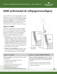 GERD (enfermedad de reflujogastroesofágico)