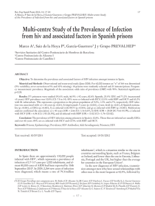 Multi-centre Study of the Prevalence of Infection from hiv and