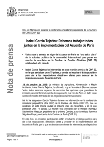 16.10.19 García Tejerina Pre COP 22