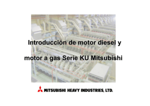 Introducción de motor diesel y motor a gas Serie KU Mitsubishi