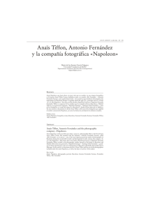 Anaïs Tiffon, Antonio Fernández y la compañía fotográfica «Napoleon