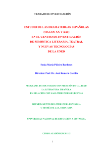 estudio de las dramaturgas españolas (siglos xx y xxi)