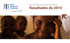 El BEI en África, el Caribe y el Pacífico: Resultados de 2015