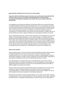 Ignacio Sánchez nombrado rector de la UC por un nuevo periodo