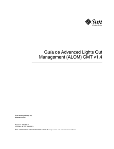 Guía de Advanced Lights Out Management (ALOM) CMT v1.4