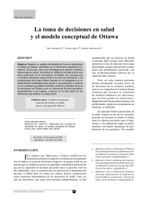 La toma de decisiones en salud y el modelo conceptual de Ottawa