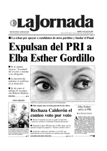 Expulsan del PRI a Elba Esther Gordillo - La Jornada