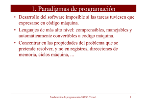 1. Paradigmas de programación