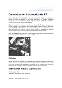 Comunicación Inalámbrica de RF