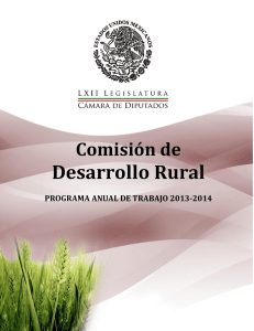 comisión de desarrollo rural programa anual de trabajo 2013-2014