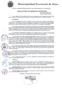 Resolucion de Gerencia Municipal N 122-2015-MPP-GM