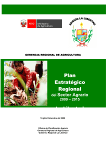plan estratégico agrario la libertad 2009-2015