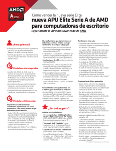 nueva APU Elite Serie A de AMD para computadoras