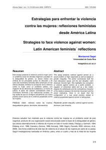 Estrategias para enfrentar la violencia contra las mujeres