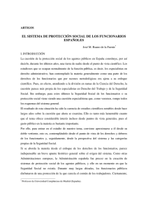 el sistema de protección social de los funcionarios españoles