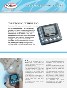 Hoja Técnica PDF (TRF9300, TRF9310)