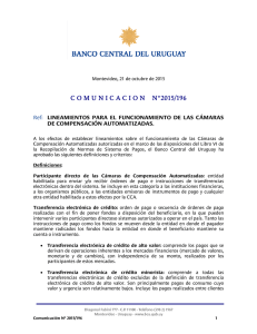 comunicacionn°2015/196 - Banco Central del Uruguay