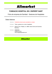 FUNDACIO HOSPITAL DE L`ESPERIT SANT - Empresas