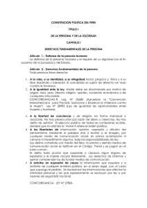 CONSTITUCION POLITICA DEL PERU TITULO I
