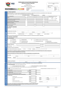 Formulario de solicitudes municipales F02