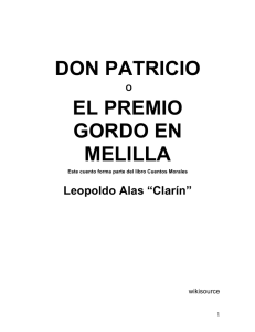 Alas Clarin, Leopoldo, DON PATRICIO