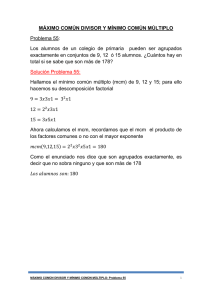 SOLUCIÓN MCD y MCM 55 - Problemas de Matemáticas Resueltos