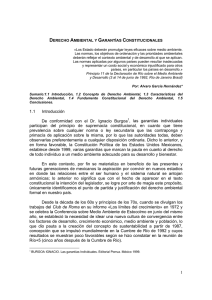DERECHO AMBIENTAL Y GARANTÍAS CONSTITUCIONALES