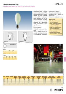 Lámparas de Descarga Lámparas a vapor de mercurio color corregido