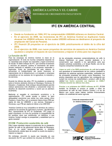 IFC EN AMÉRICA CENTRAL