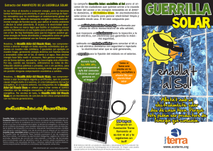 guerrilla solar - Fundación Tierra