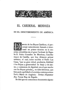 El cardenal Mendoza en el descubrimiento de América