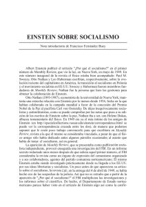 einstein sobre socialismo - Revista de Economía Crítica