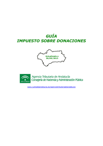 Guía de donaciones - Junta de Andalucía