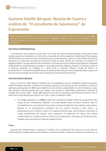 Gustavo Adolfo Becquer, Rosalia de Castro y analisis de "El