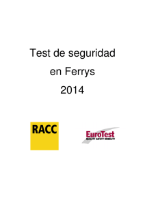 Test de seguridad en Ferrys 2014