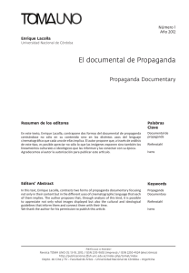 El documental de Propaganda - Revistas de la Universidad