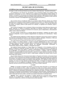 SECRETARIA DE ECONOMIA - Secretaría de Economía