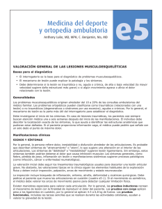 Medicina del deporte y ortopedia ambulatoria