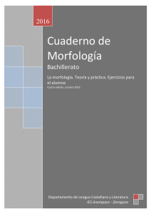 Cuaderno de Morfología